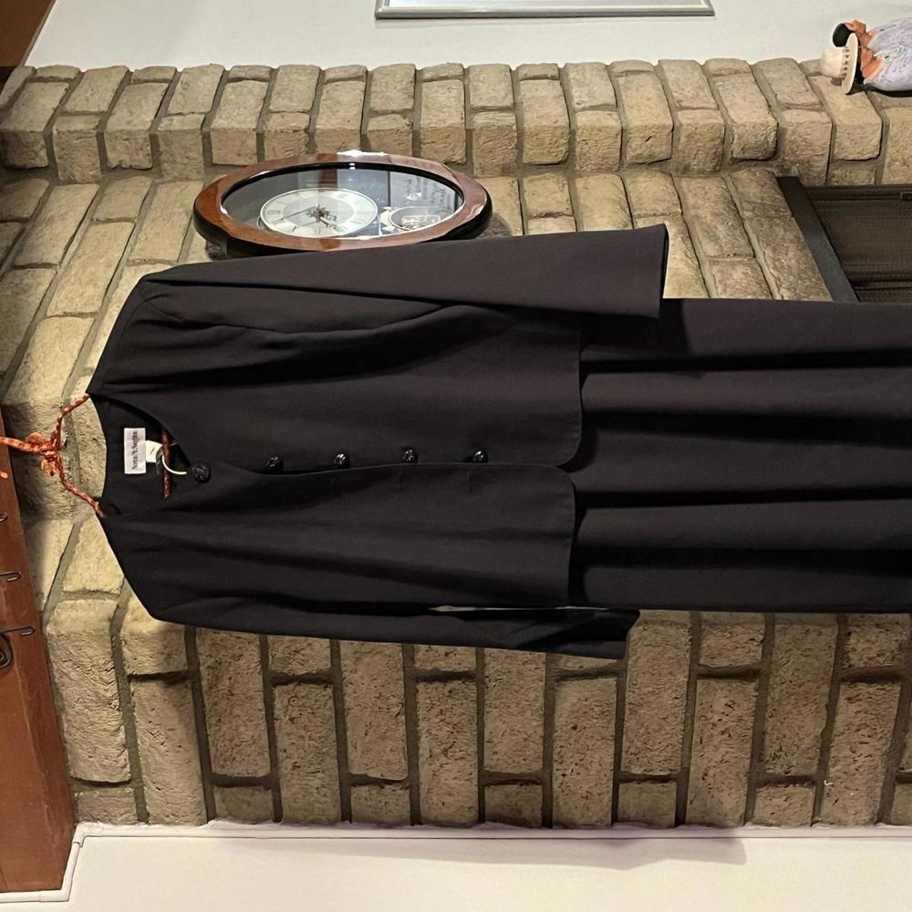 VINTAGE Norton McNaughton Black Blouse + Skirt Set